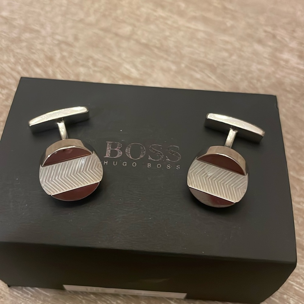 Hugo Boss Mother of Pearl Cuff Links